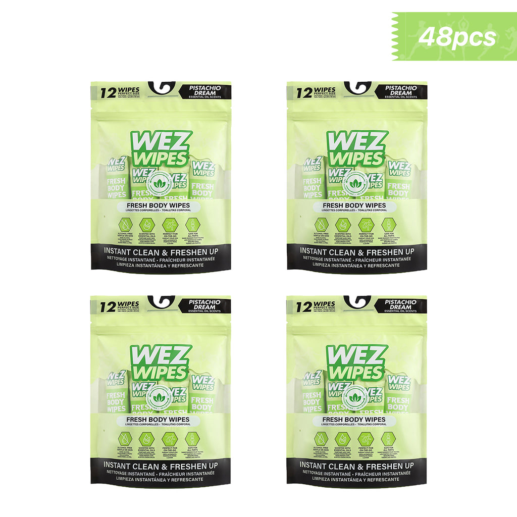 WEZ Pistachio Dream Body Wipes -12 Ct