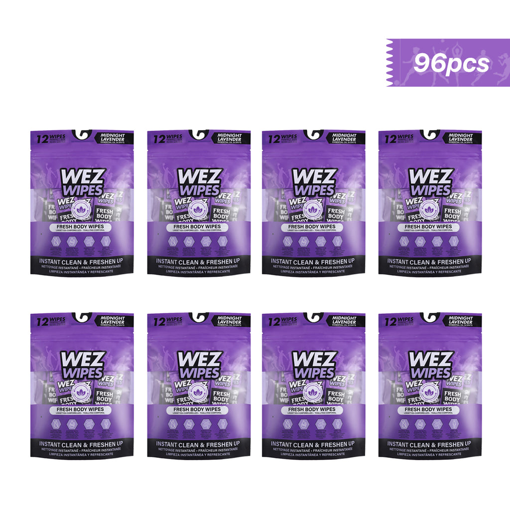 WEZ Midnight Lavender Body Wipes -12 Ct