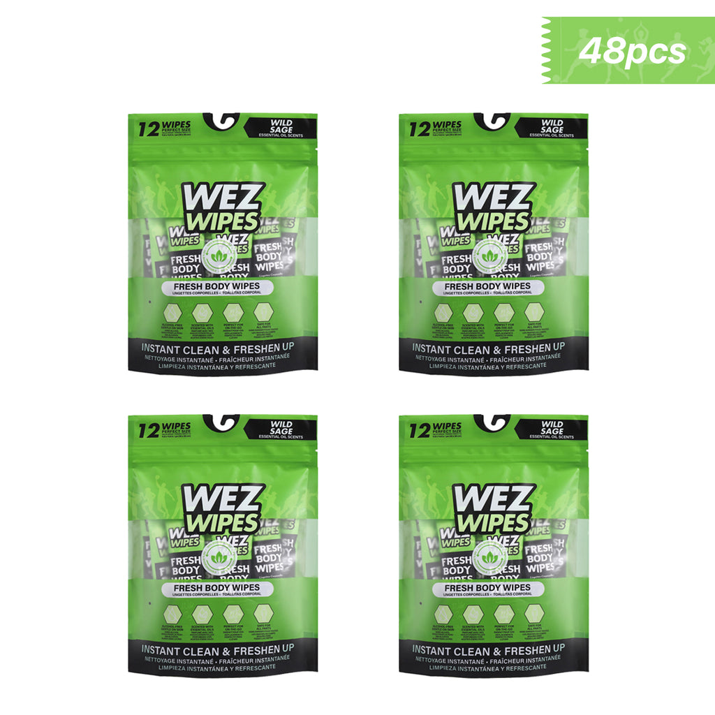 WEZ Wild Sage Body Wipes -12 Ct