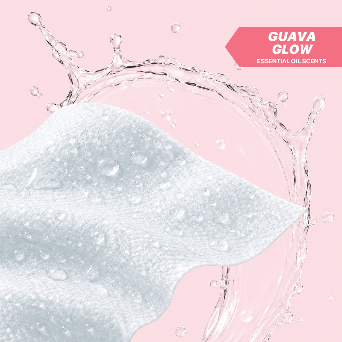WEZ Guava Glow Body Wipes -12 Ct