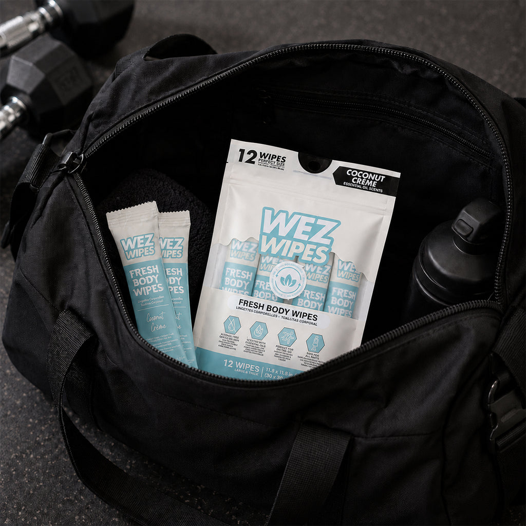 WEZ Coconut Crème Body Wipes -12 Ct