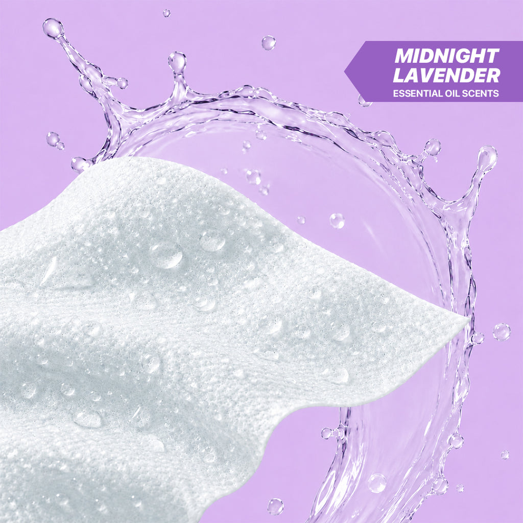 WEZ Midnight Lavender Body Wipes -12 Ct