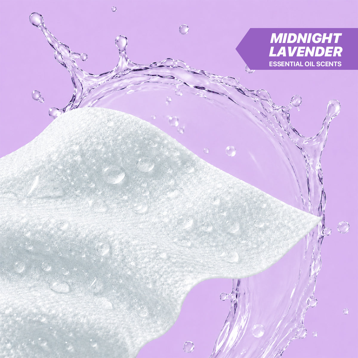 WEZ Midnight Lavender Body Wipes -12 Ct
