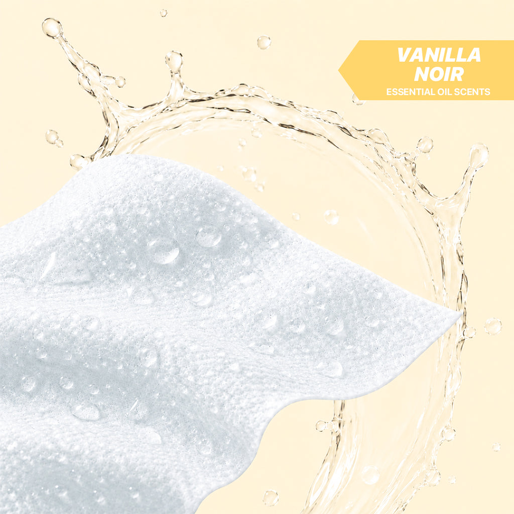 WEZ Vanilla Noir Body Wipes -12 Ct
