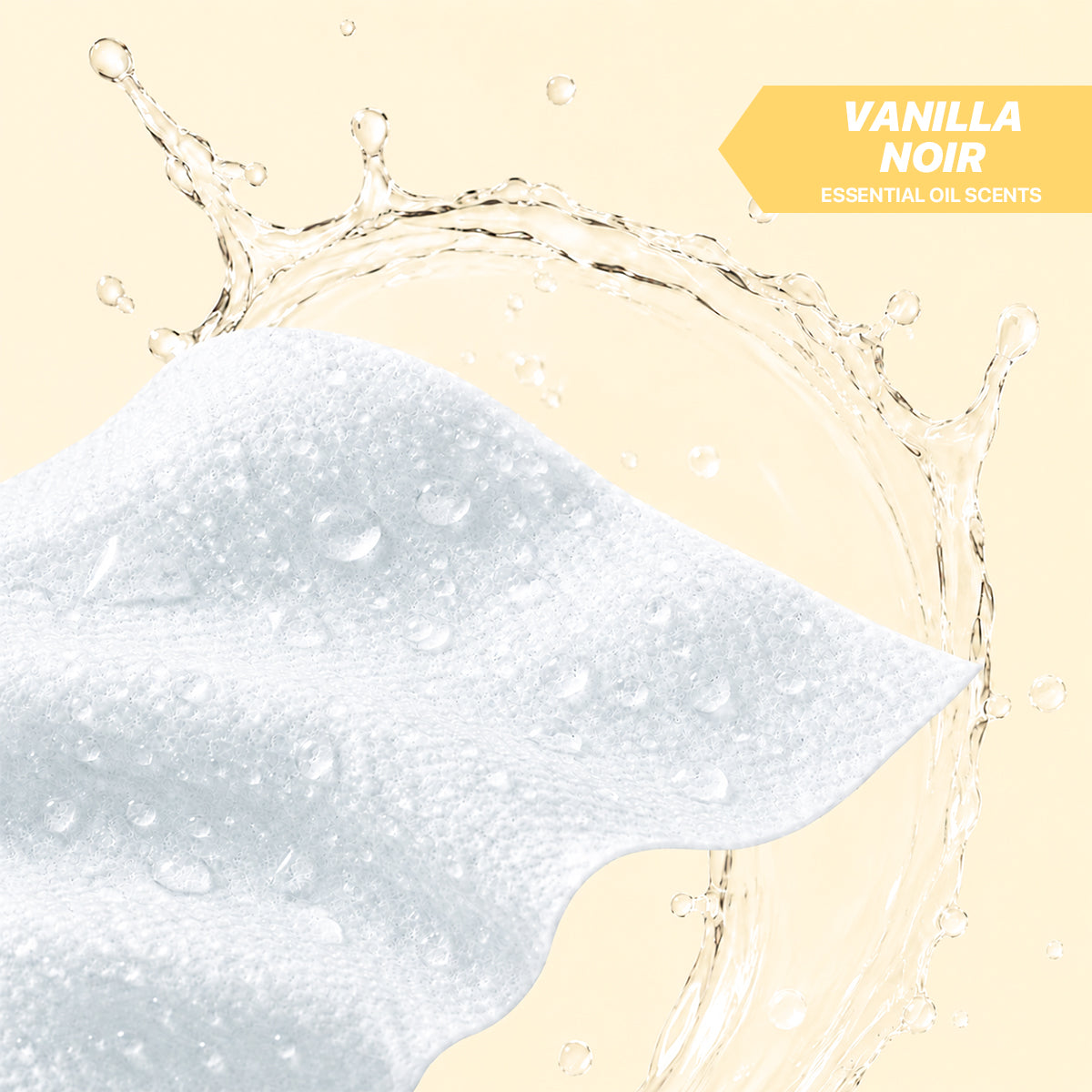 WEZ Vanilla Noir Body Wipes -12 Ct