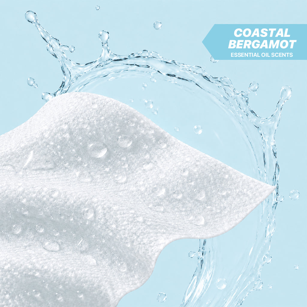 WEZ Coastal Bergamot Body Wipes -12 Ct