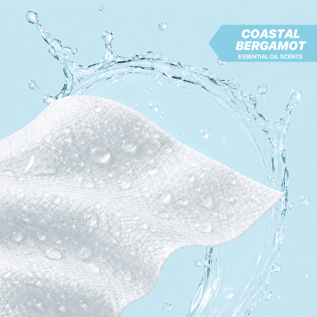 WEZ Coastal Bergamot Body Wipes -12 Ct