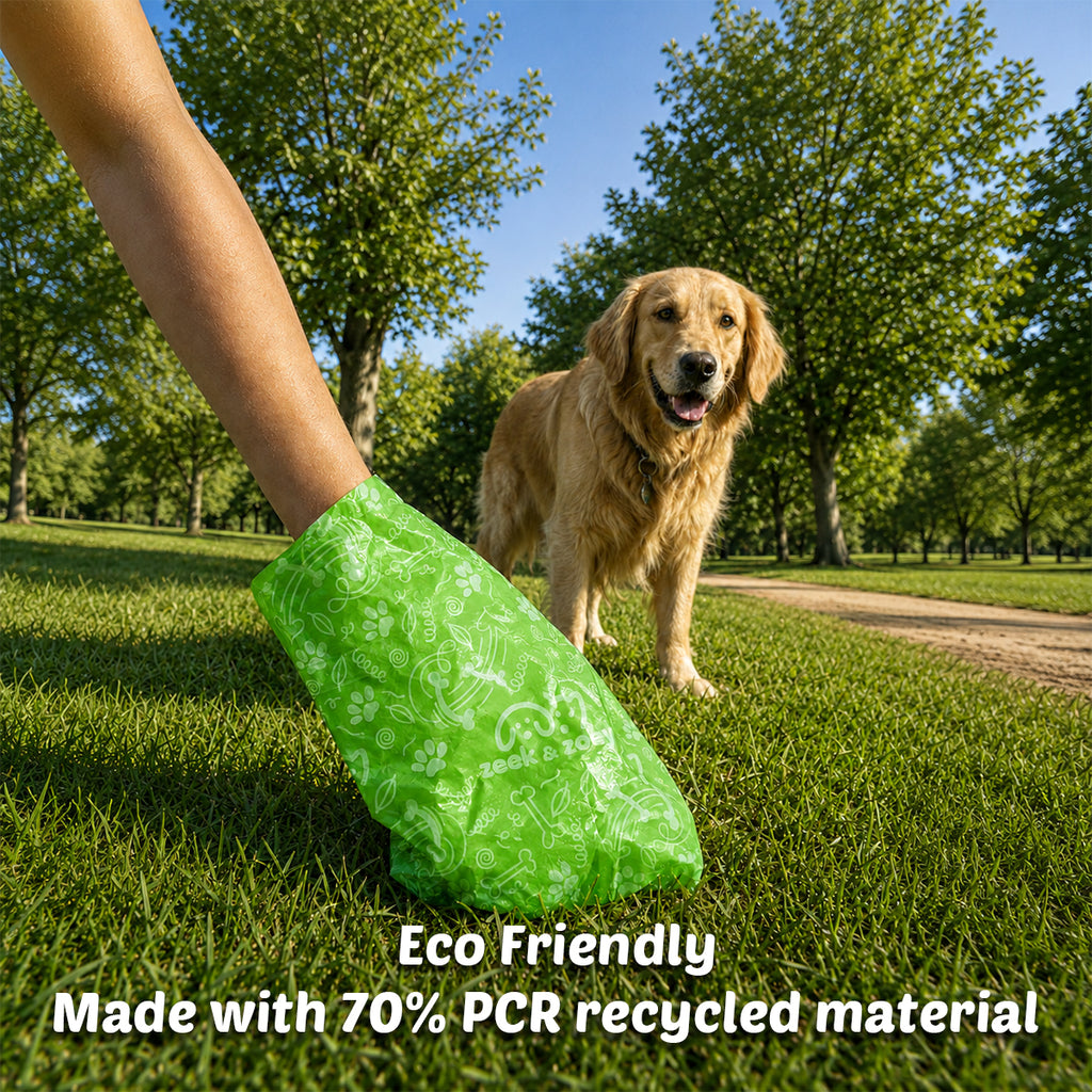 Zeek & Zoey Eco-Friendly  Poop Bags With 2 Dispensers